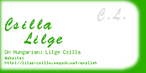 csilla lilge business card